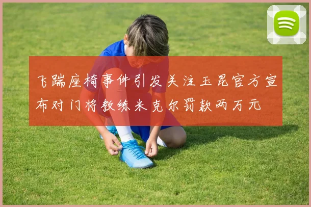飞踹座椅事件引发关注玉昆官方宣布对门将教练米克尔罚款两万元